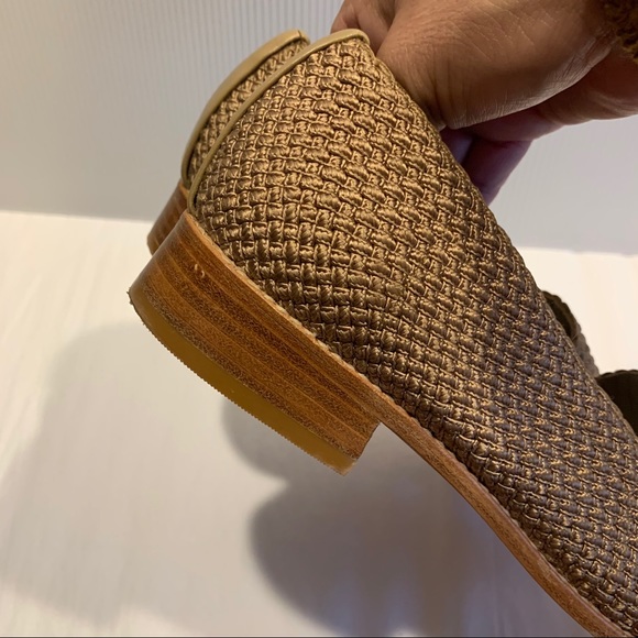 Stuart Weitzman Taupe Woven Loafers - Picture 6 of 8